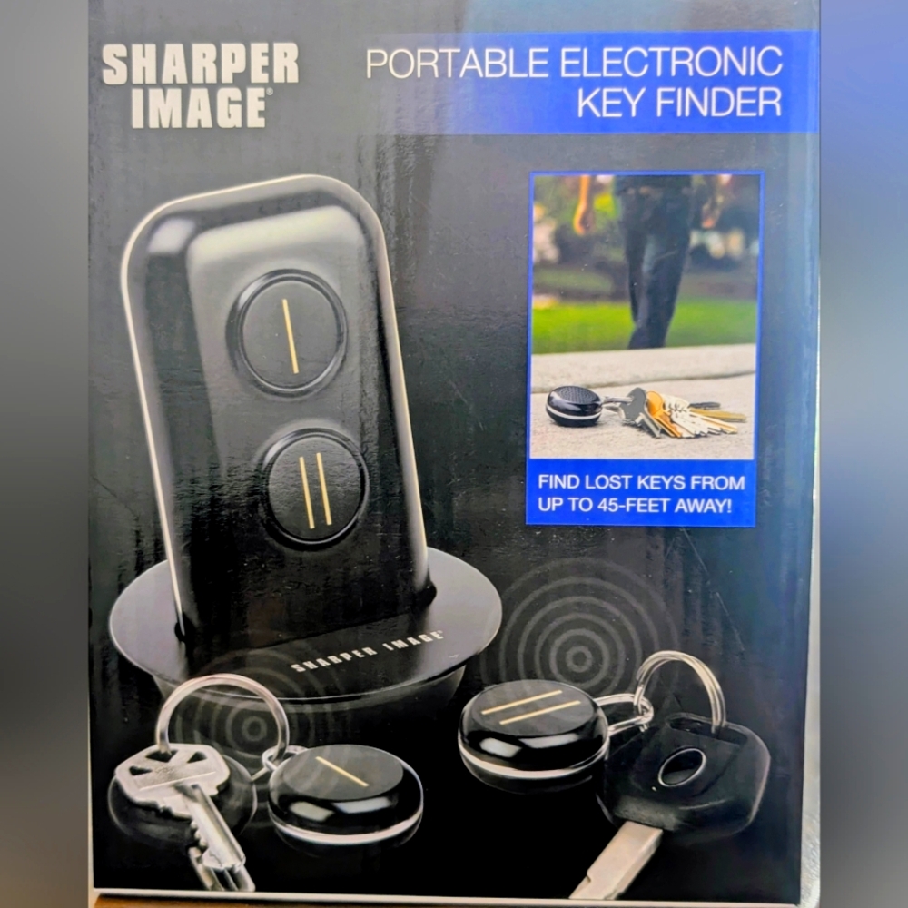 Sharper Image Black Electronic Key Locator